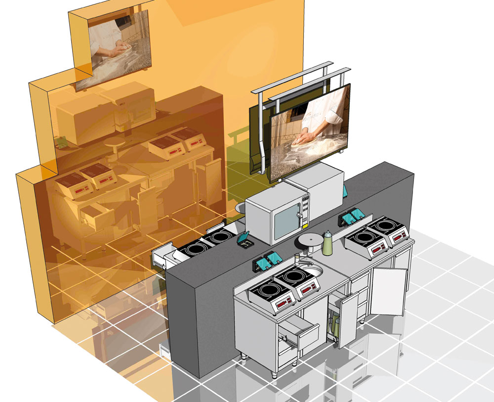 Rendering laboratorio alimentare